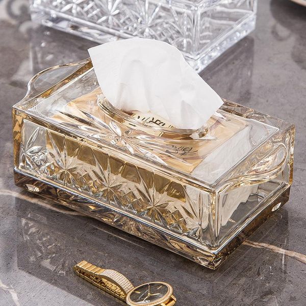 

tissue boxes & napkins nordic luxury creative glass napkin holder living room box container set tisue house ab50zj