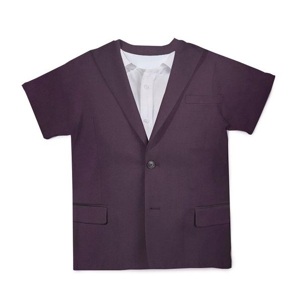 

men's t-shirts 2021 summer 3d printing fake two piece jacket suit fashion personalized casual t-shirt xxs-6xl, White;black