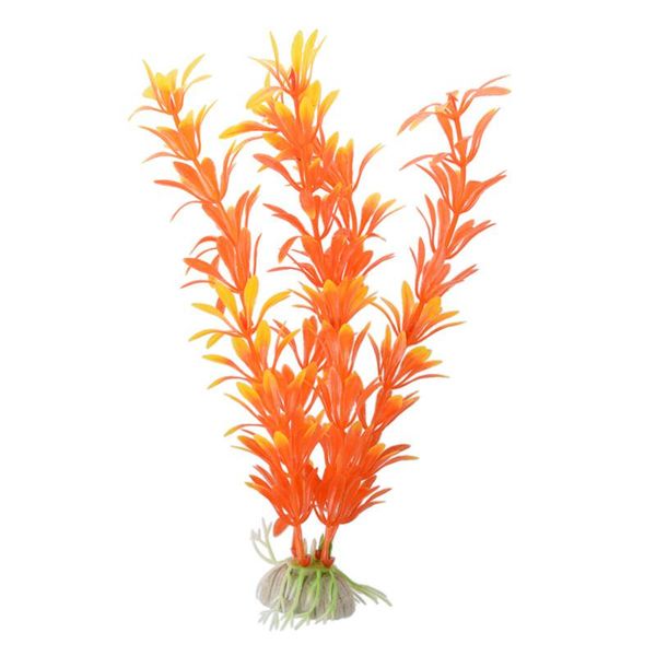 

decorations art plant 15-23 cm aquarium decoration water orange