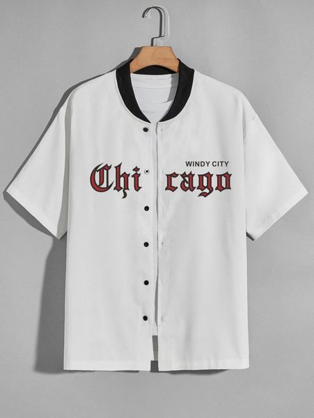 

men letter graphic shirt without tee w2nc#, White;black
