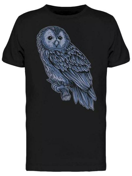 

abstract owl design tee men's -image by shutterstock, White;black