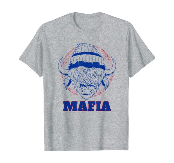 

bills mafia great gift buffalo sports bull in hat tailgate t-shirt, White;black