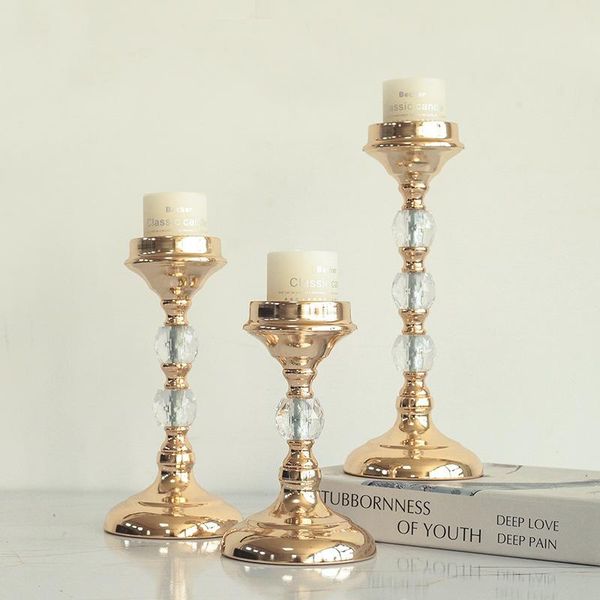 

candle holders metal gold stand fashion wedding exquisit table candlestick party home decoration
