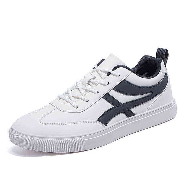 

large men's sho 47 48 fashion lace up leather white casual student board
