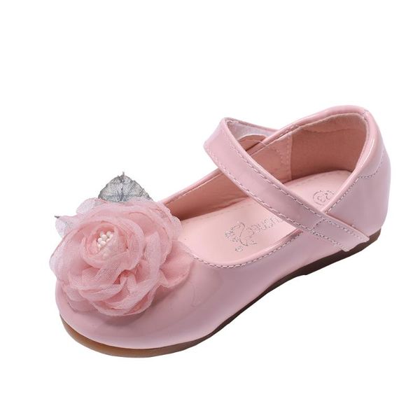 

sneakers flat heel flats flower girl shoes party for baby princess kids children dress shoe 1-6 years old, Black;red
