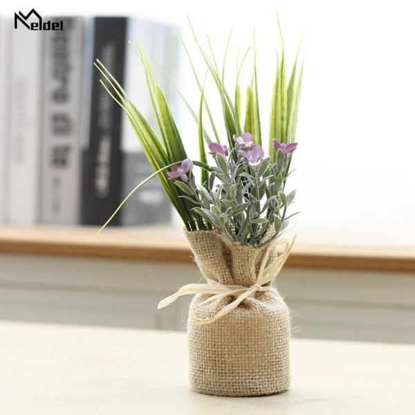 

meldel artificial flower grass plant refrigerator sticker bonsai magnet green plants creative fake potted home wall decor decorative flowers