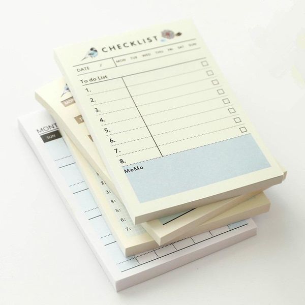 

1pc 10.2*7.2cm memo pad office staff weekly monthly work planner book diary notebook agenda for kids students school supplies notepads, Purple;pink