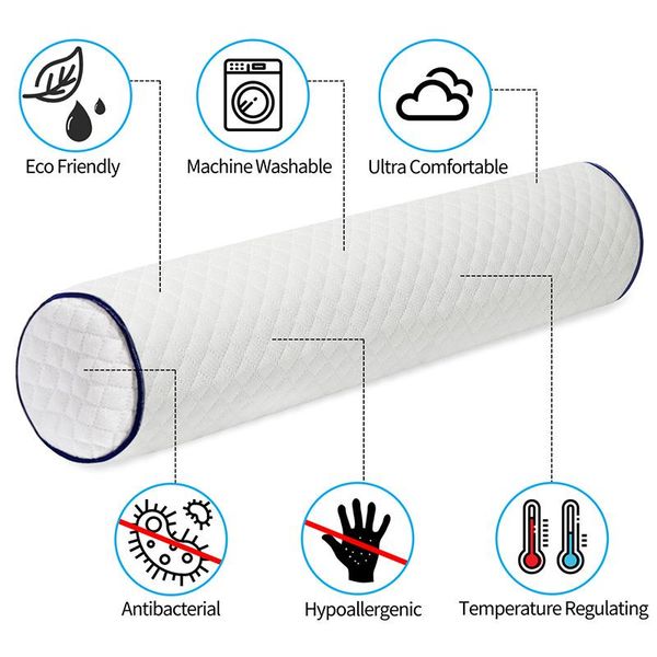 

pillow column cotton memory foam pillows cylinder sofa back cushion leg waist neck cervical long bed sleeping orthopedic