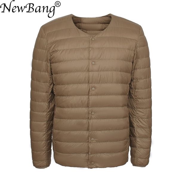 

Men's ultra down jacket, light coat, thin, windproof, warm lining, Black