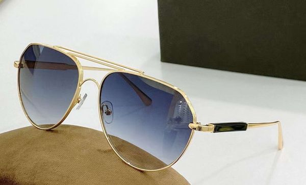 

gold blue pilot sunglasses men fashion glasses uv400 protection eyewear with box, White;black