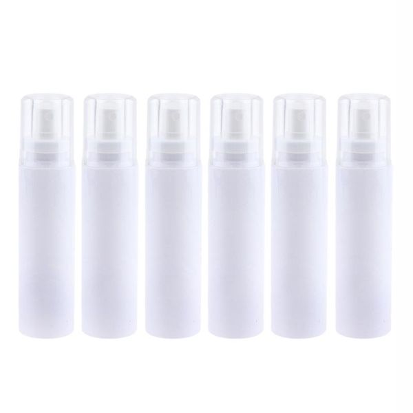 

6pcs empty fine mist pump refillable perfume spray makeup toner bottles storage & jars