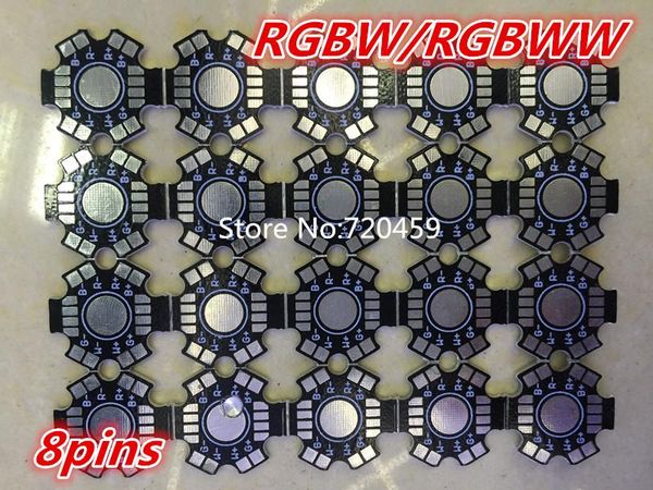

50pcs high power led aluminum base plate 4w rgbw lamp pcb board for 1w 3w 5w chip modules