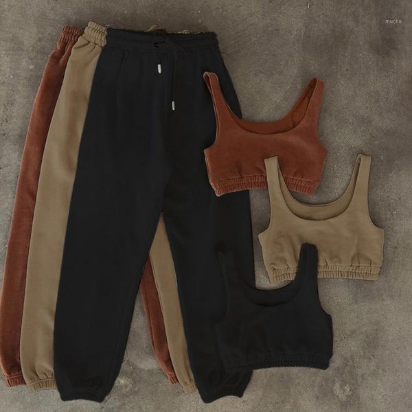 

yoga outfit sports sets 2 piece set women 2021 summer autumn casual sport crop pants clothing two tracksuit