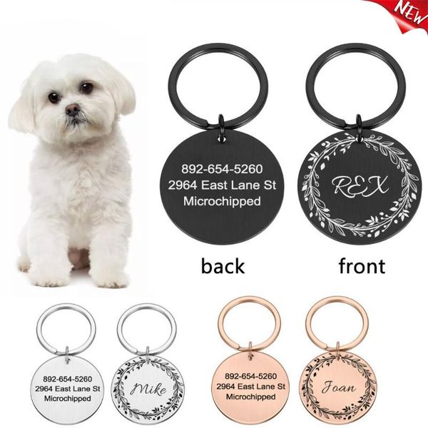 

engraved pet id tags personalized name number address for dog cat puppy collar tag pendant accessories tag,id card