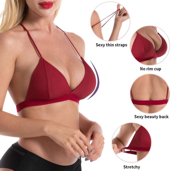 

bras bra women bh female underwear bralette crop push up strapless lace biustonosz sujetador lenceria bralet, Red;black