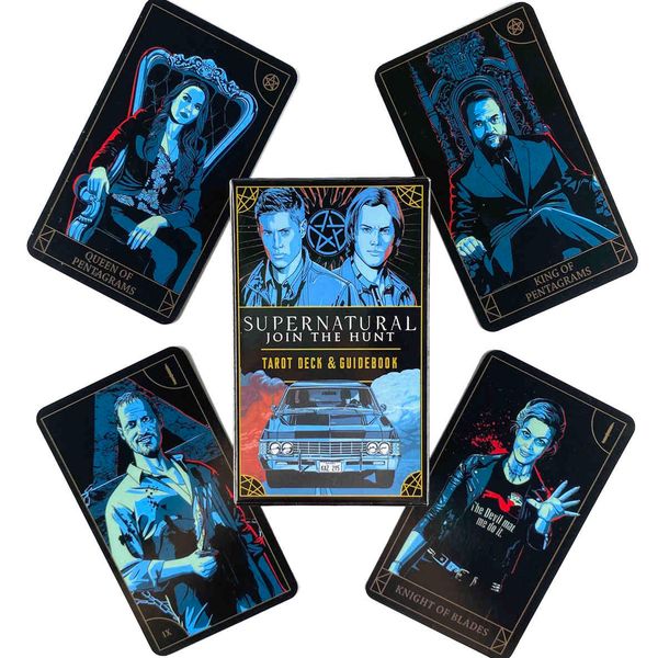 

supernatural tarot deck leisure party table game fortune-telling prophecy oracles cards with guide book