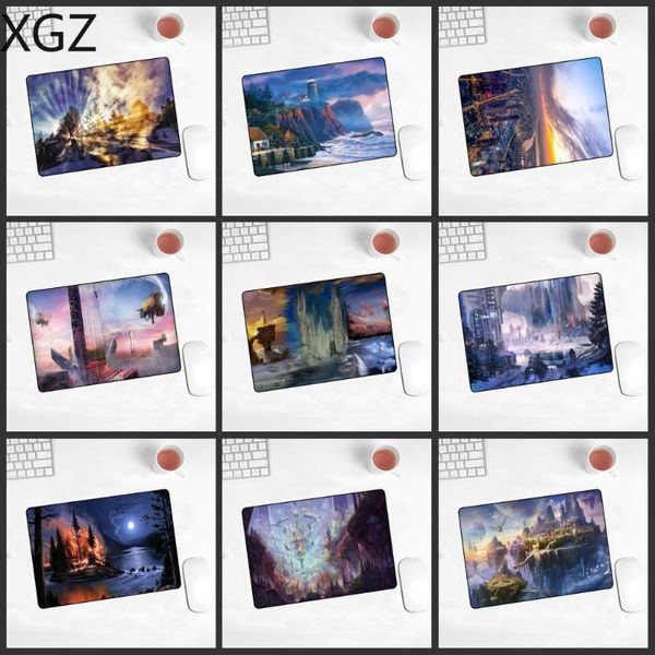 

mouse pads & wrist rests xgz promotional fantasy world mousepad animation game player computer keyboard pad anti-slip 220x180x2mm
