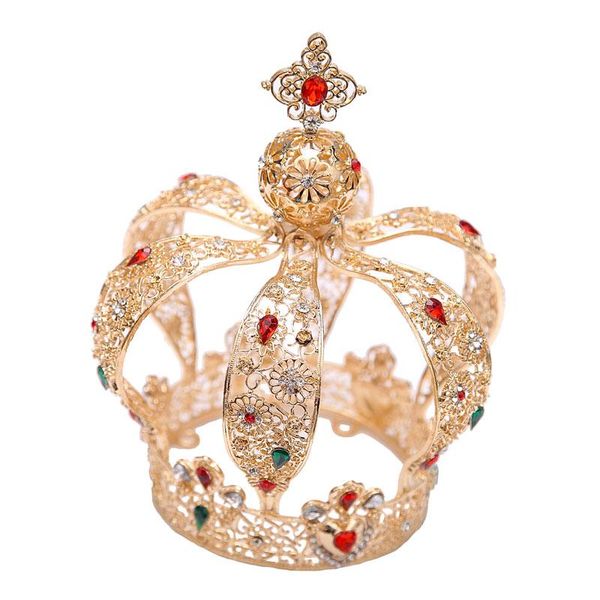 

other event & party supplies vintage crown gold birthday hat cake decoration baroque bridal gown tiara king atmospheric baked dessert pendan