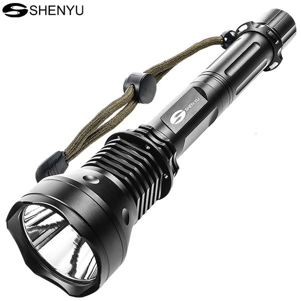 

torches shenyu ultra bright led flashlight detachable rechargeable length adjustable for camping, hunting, fishing & hiking d7dm