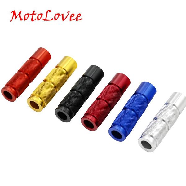 

pedals motolovee universal cnc aluminum motorcycle foot rests pegs rear set for racing