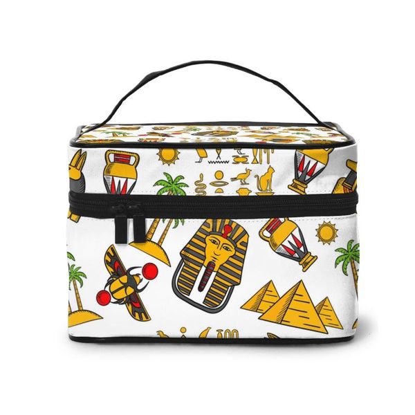 

egypt makeup bag women cosmetic toiletries organizer storage make up cases bags &