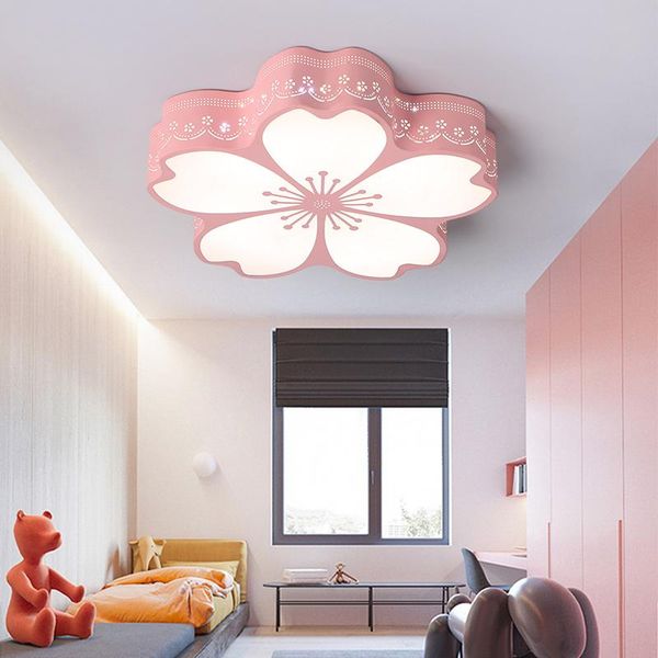 

ceiling lights children room led nordic macaron color cartoon lamp creative flowers lovely warm bedroom