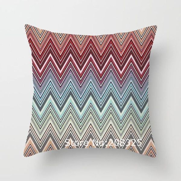 

cushion/decorative pillow zengia wave pattern cushion cover chevron case for livingroom decorative throw pillows sofa home dec