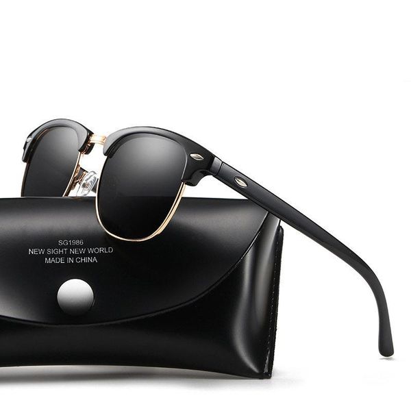 

sunglasses pilot men women polarized uv400 leopard blue vintage driving glasses moda masculino, White;black