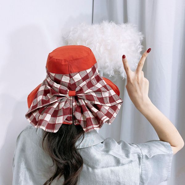 

spring and summer 2021 new fisherman hat spot female visor sunhat outdoor tourism sunscreen all-match big eaves hat, Blue;gray