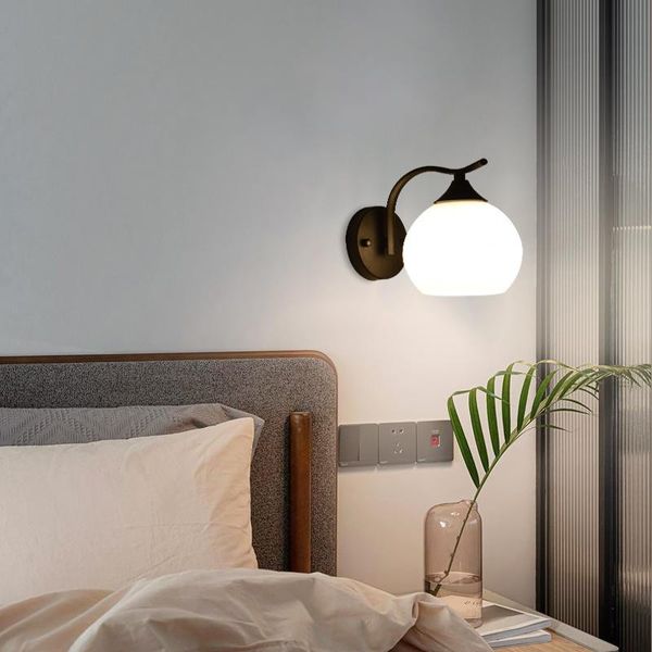 

wall lamp nordic bedside modern bedroom room light fixture study living kitchen aisle balcony indoor lighting home decor