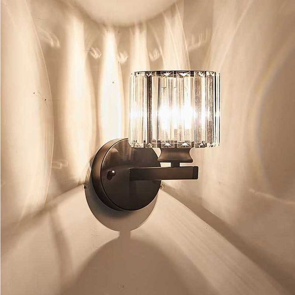 

wall lamp postmodern crystal creative personality living room bedroom bedside nordic modern corridor aisle lamps