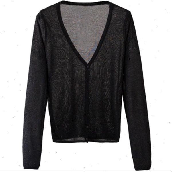 

summer cardigans women sweater v neck long sleeve knitted thin candy sheer cardigan sun protection coat air, White;black