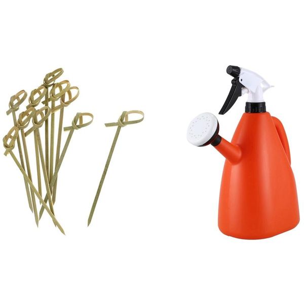 

watering equipments pp home bonsai plants pots sprays with 500pack bamboo cocktail picks toothpicks skewers