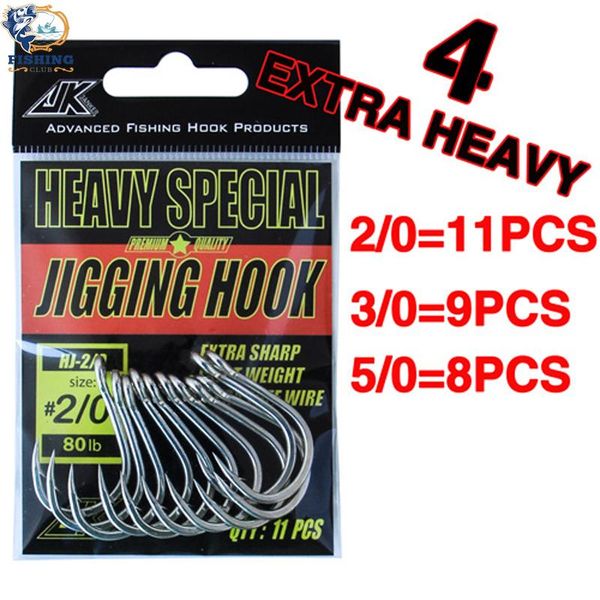 

fishing hooks lure single hook jig barbed circle high carbon steel sharp fish 2/0 3/0 5/0 strong seawater jigging outdoor