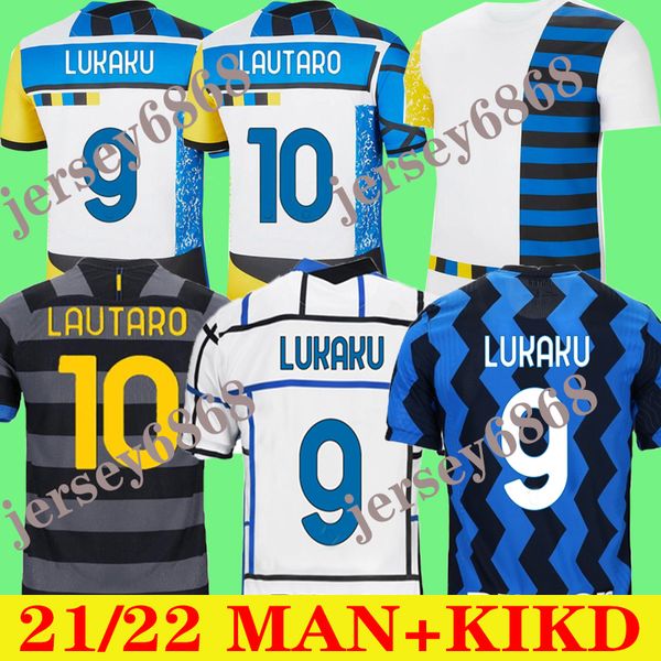 

inter 20 2021 soccer jersey lukaku milan vidal barella lautaro eriksen alexis hakimi 21 football shirt uniforms men + kids kit 4th fourth, Black;yellow