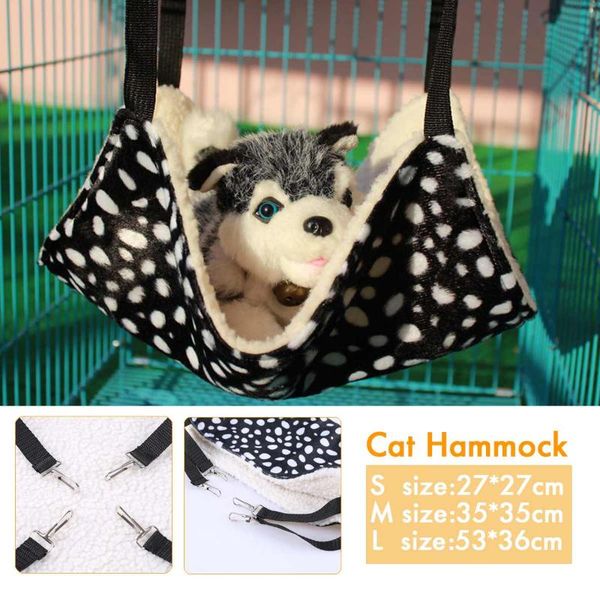 

cat beds & furniture warm hanging bed mat pet kit.tens cage soft hammock cover cushion for puppy supplies 3 colors