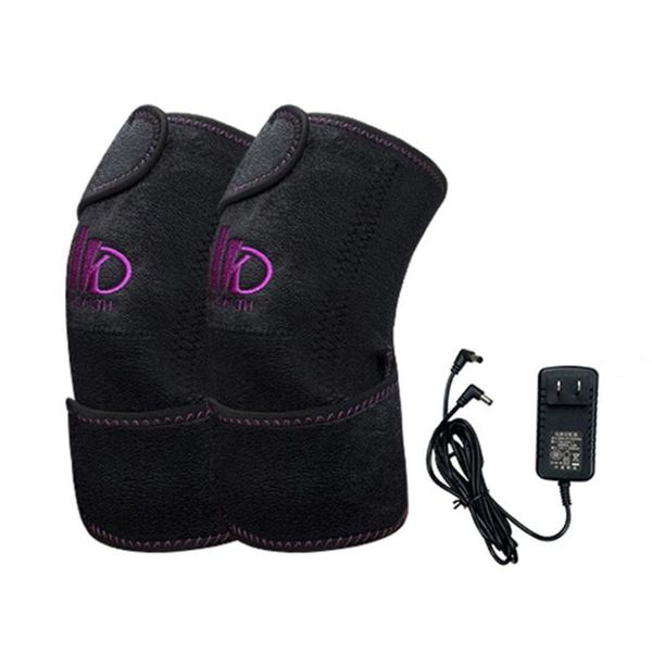 

heated knee pads adjustable electric warm lap wrap for arthritis joint pain relief and recovery outdoor sports elbow &, Black;gray