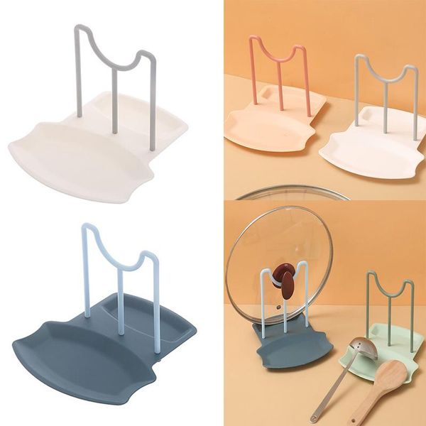 

hooks & rails pot lid storage punch-spoons pad bracket rack shelf counterhome kitchen shelves accessories tool organizer