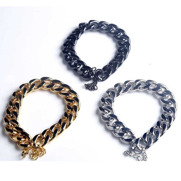 

stainls foot chain trend steel men's and women's personalized bracelet jewelry, Red;blue