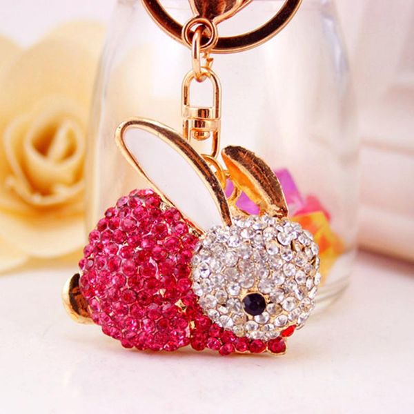 

keychains 2021 cute rhinestone zodiac keychain ladies bags metal pendant key rings fashion charm chain for women, Silver