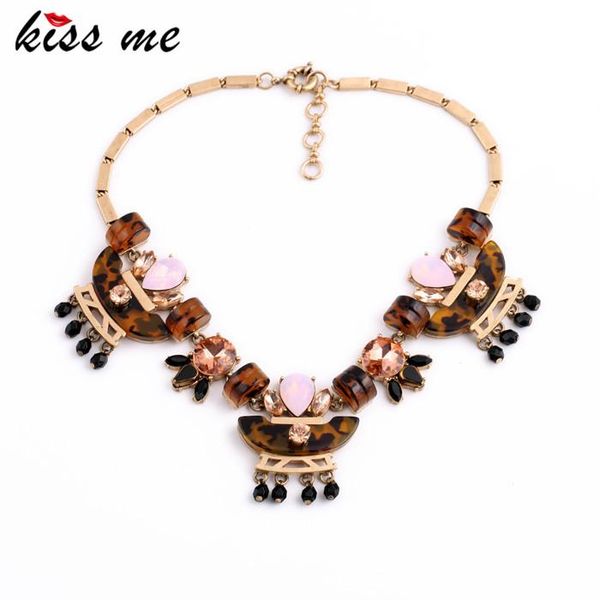 

exaggerated fashion pink opal teardrop ethnic style women necklace jewelry factory wholesale pendant necklaces, Silver