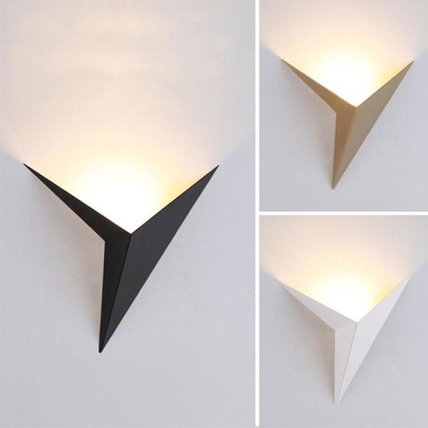 

wall lamp modern minimalist triangle shape led lamps nordic style simple lighting indoor living room lights