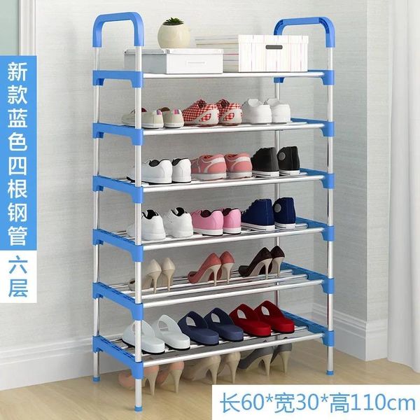 

shoe rack aluminum metal hanger shoes storage shelf home organizer accessories cabinet furniture four-tier clothing & wardrobe