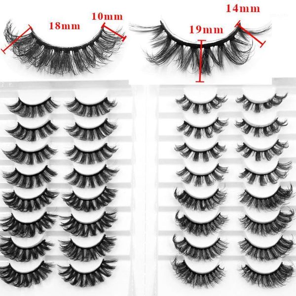 

16pairs mink eyelashes 18mm 3d false lashes thick crisscross makeup eyelash extension natural volume soft fake eye lashes1