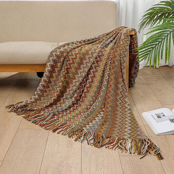 

blankets bohemia sofa toddler office home bed comforter stripe blanket journey hiking el restaurant plaids decoration drop shopping