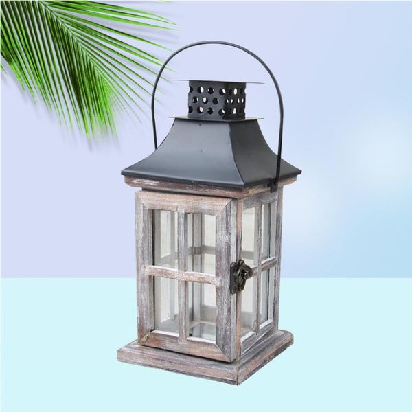 

candle holders 1pc vintage wooden wall hanging moroccan lanterns iron holder home wedding decoration