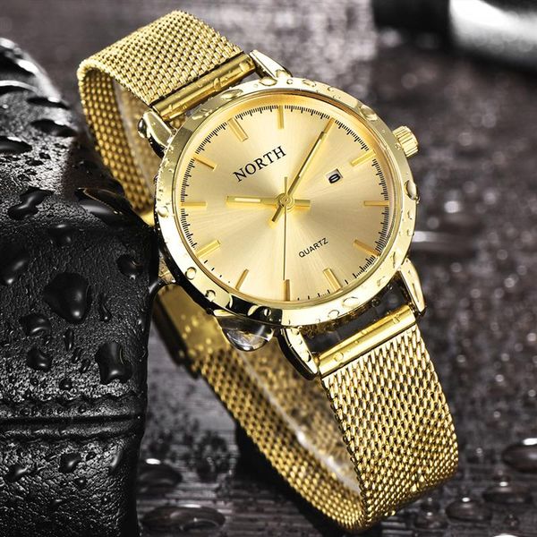 

wristwatches fashion casual north quartz watch woman steel mesh belt women sport watces gold business wristwatch girl relogio masculino, Slivery;brown