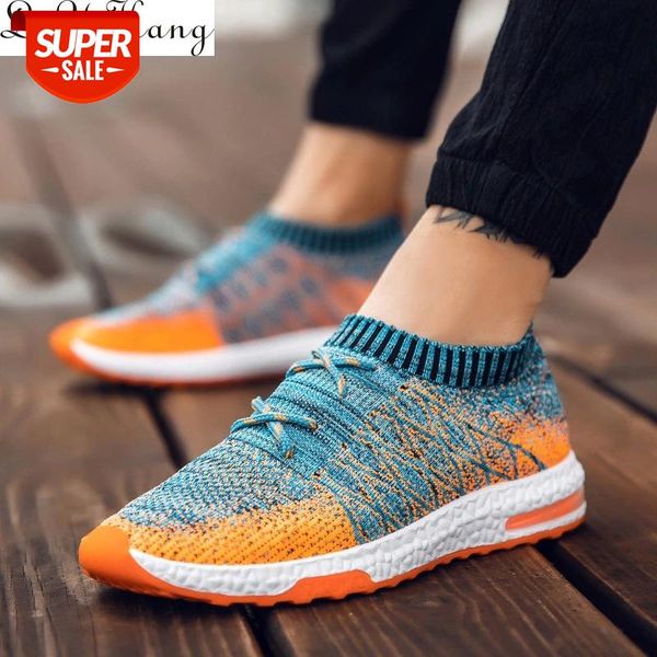 

2019 men's vulcanize shoes lace-up breathable fashion summer air mesh loafers casual men trainers sneakers tenis hombre #zv86