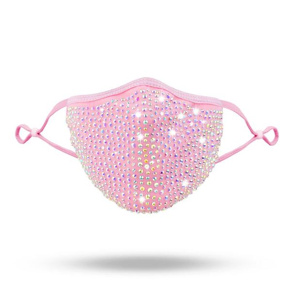 

other event & party supplies 2021 fashion 15 colors bling rhinestones facemask for women reusable washed fabric masque halloween decoration