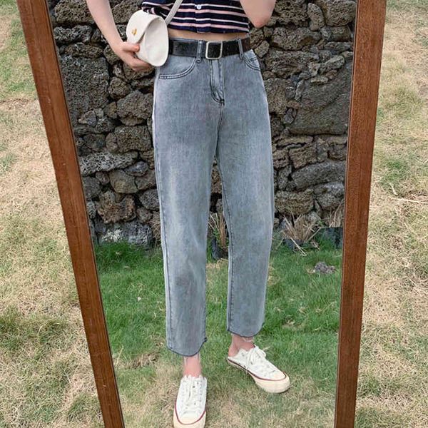 

women's jeans spring women casual pants vintage high waist pocket straight long yy5461 wf9r, Blue